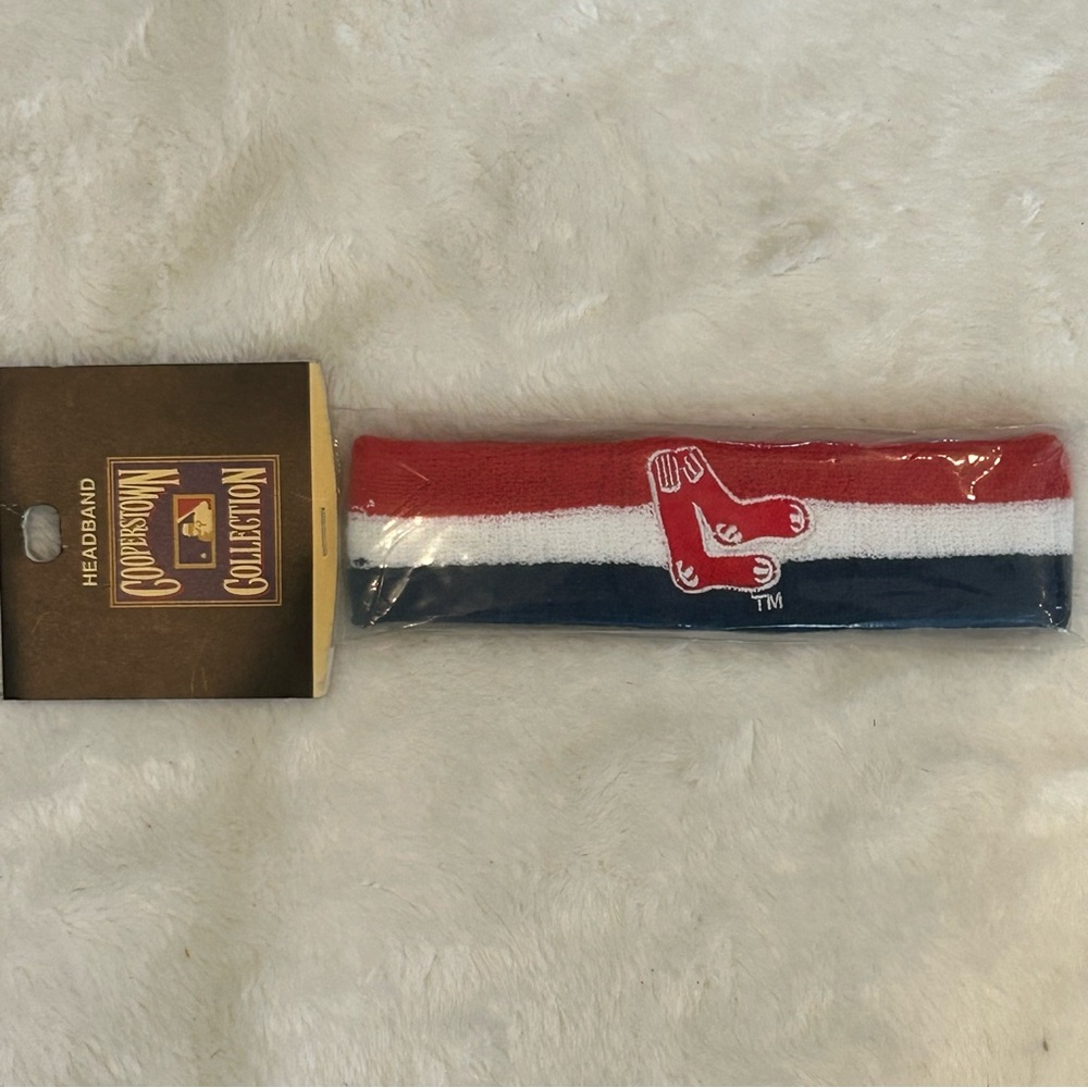 Vtg 90s NEW Boston Red Sox MLB Baseball For Bare Feet Headband Deadstock